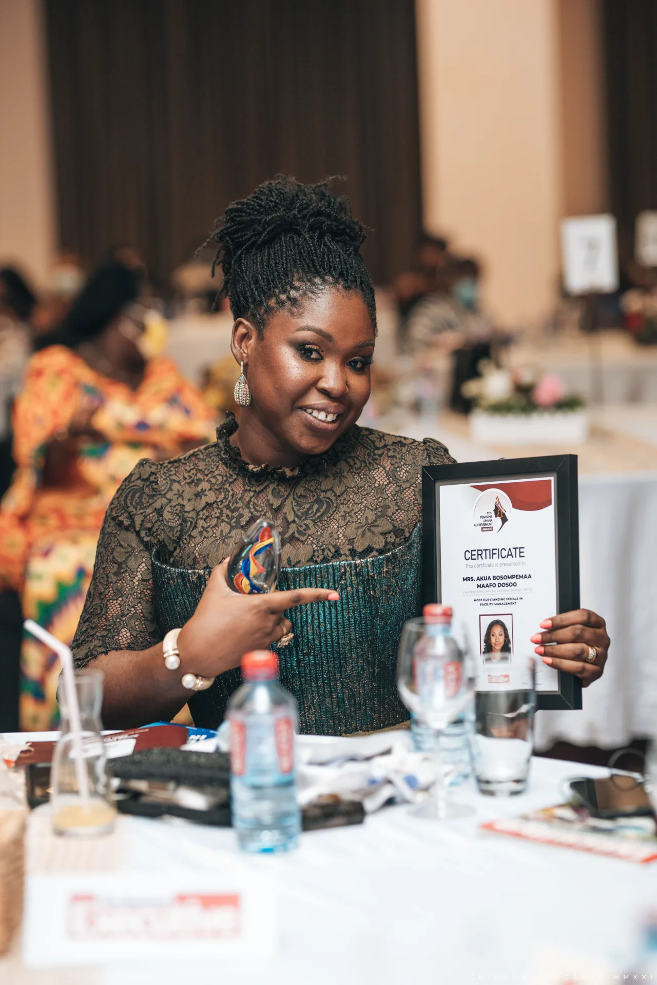 Corporate award photography by Crimson Concepts, Accra Ghana — Feminine Ghana Achievement Awards