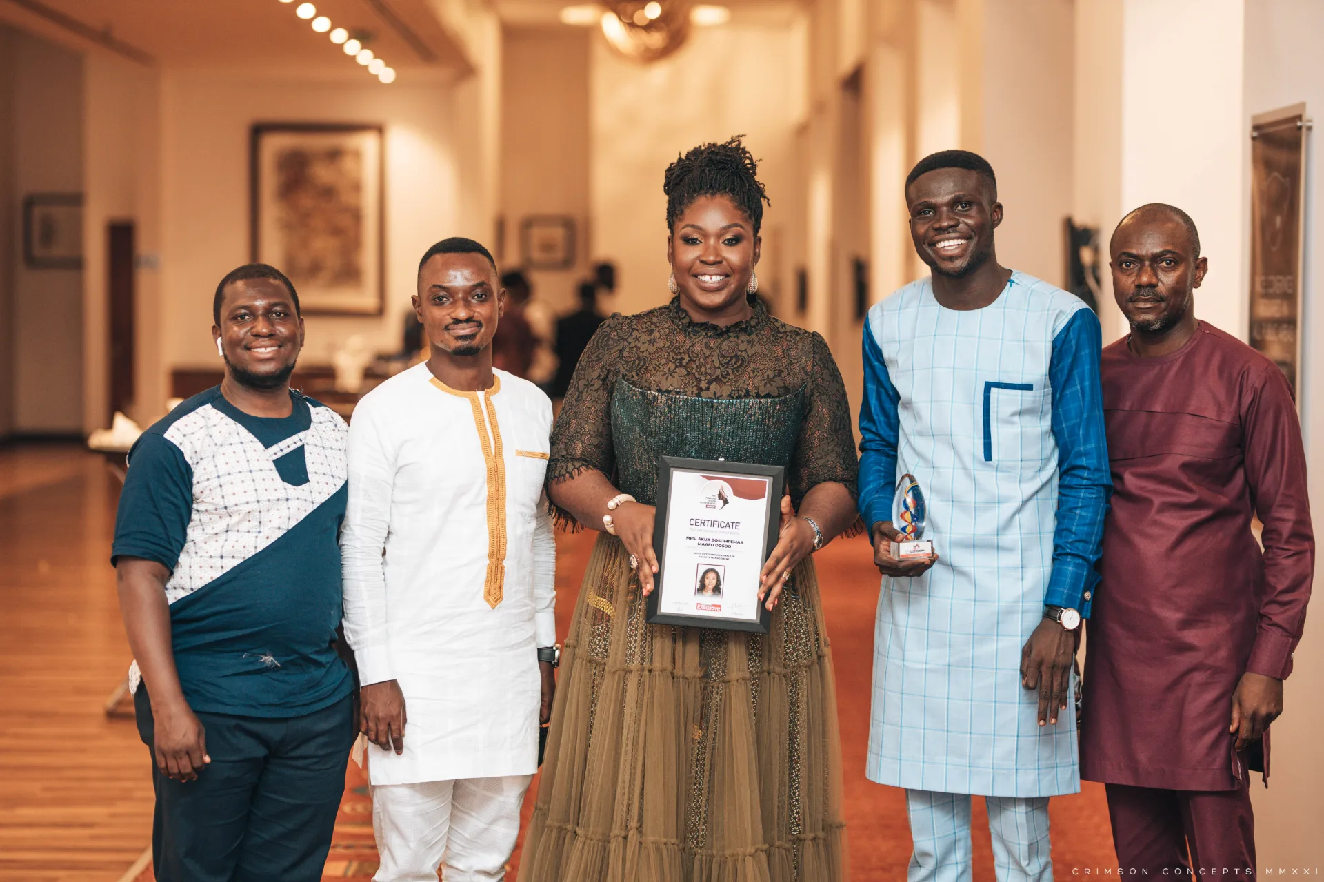 Corporate award photography by Crimson Concepts, Accra Ghana — Feminine Ghana Achievement Awards group photo