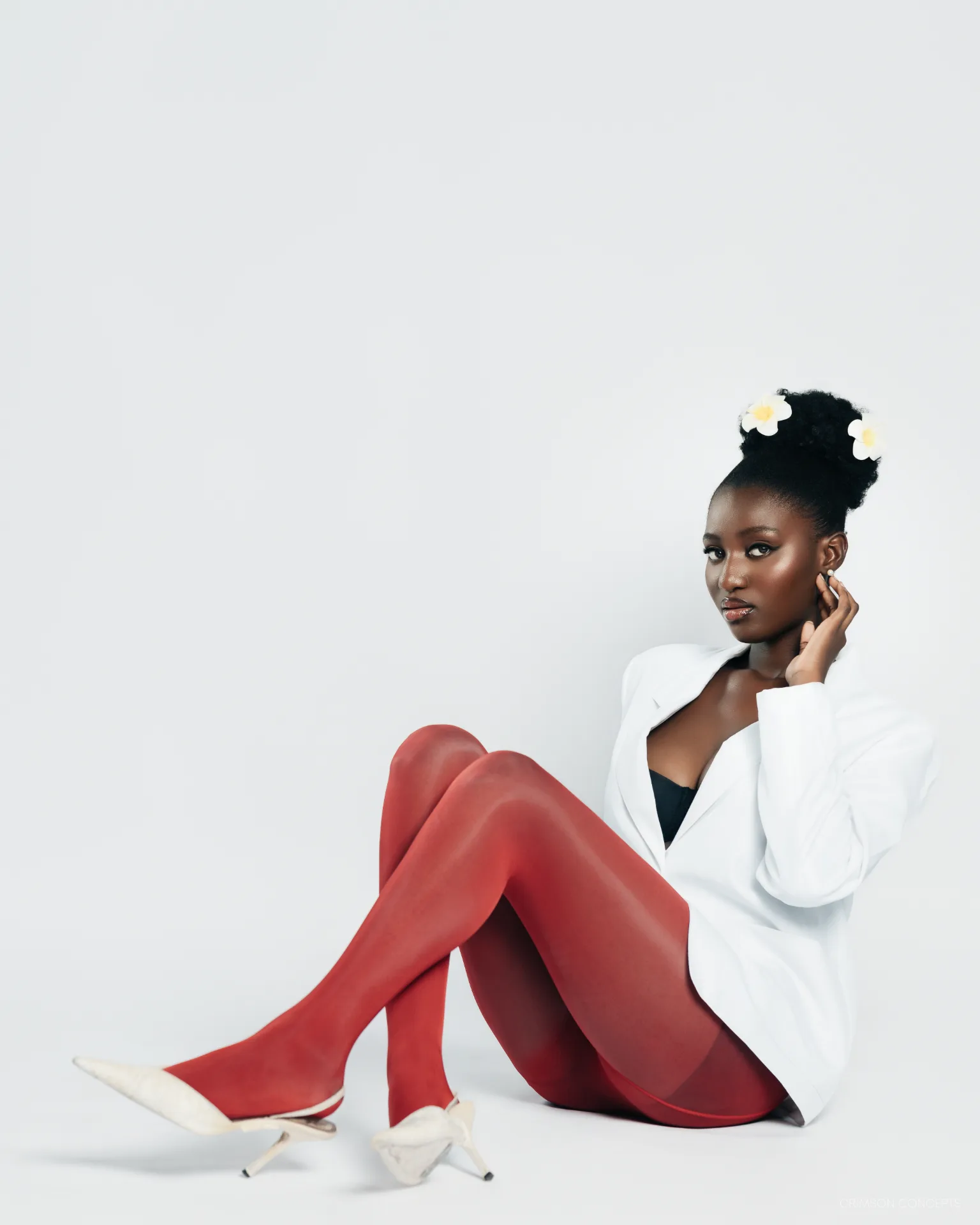 Fashion editorial photography by Crimson Concepts, Accra Ghana — studio fashion portrait