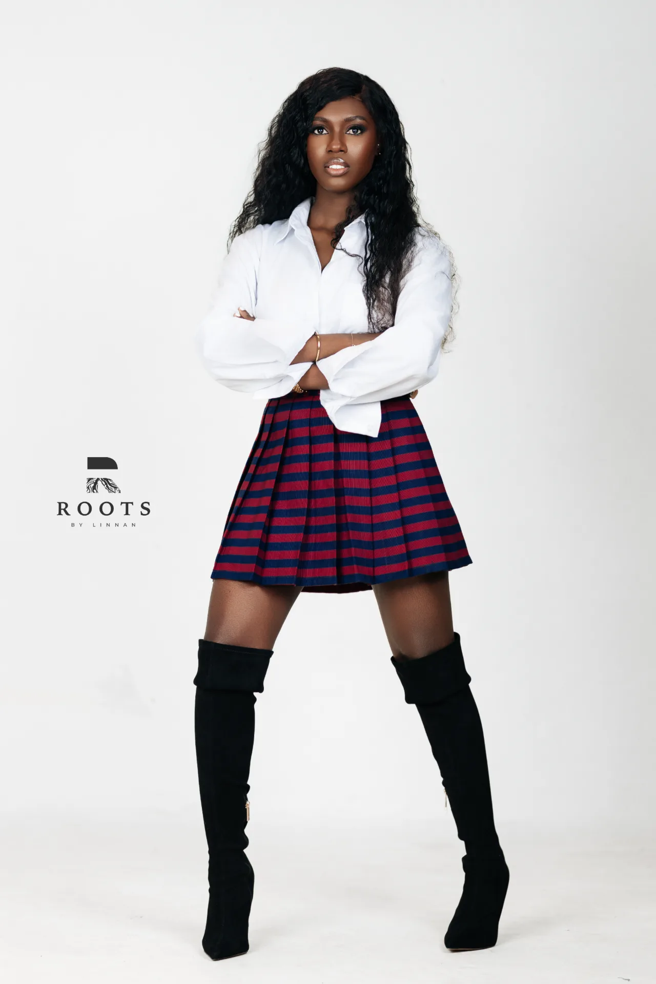 Fashion editorial photography by Crimson Concepts, Accra Ghana — Roots By Linnan campaign shoot