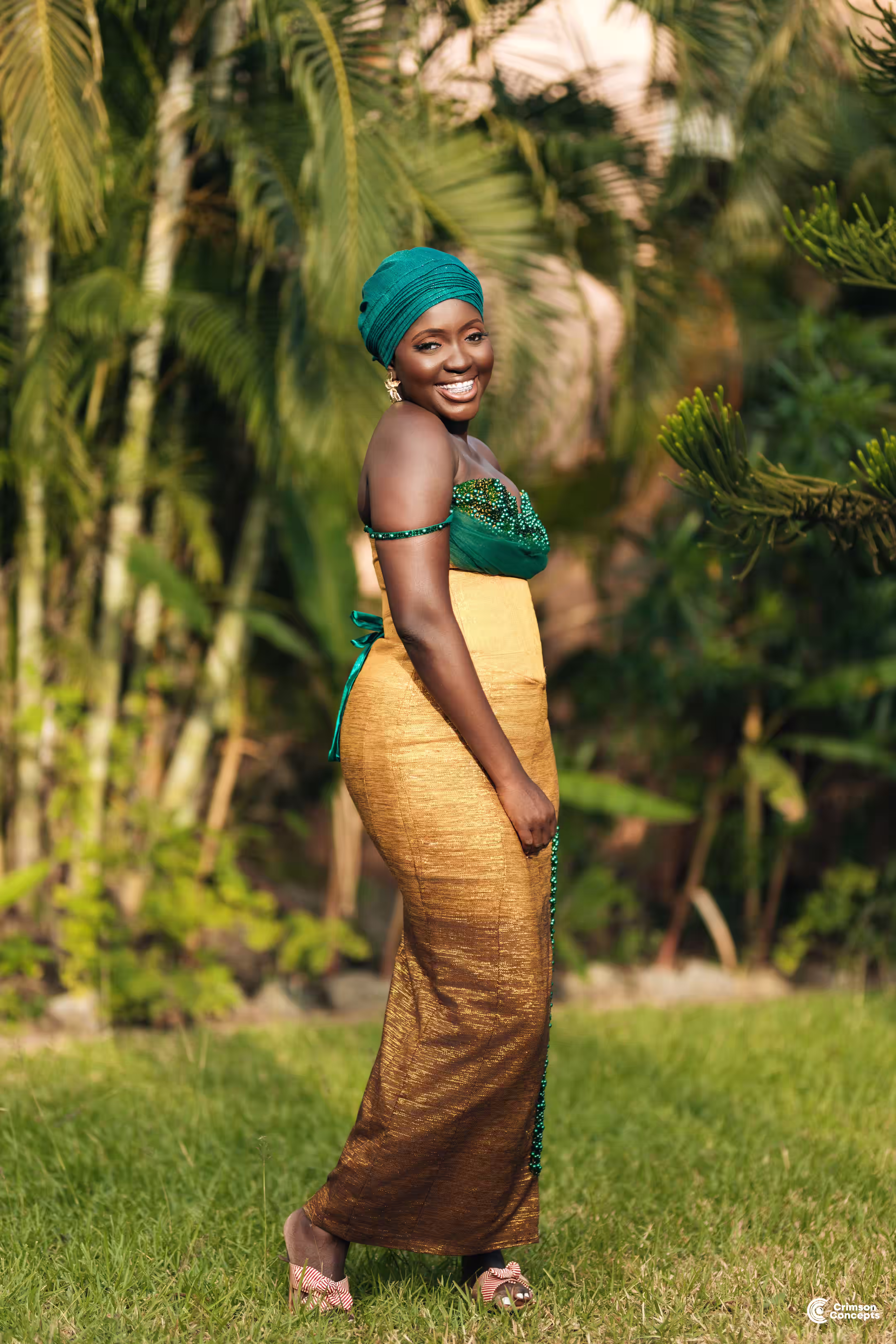 Traditional wedding ceremony photography by Crimson Concepts, Accra Ghana — family and guests
