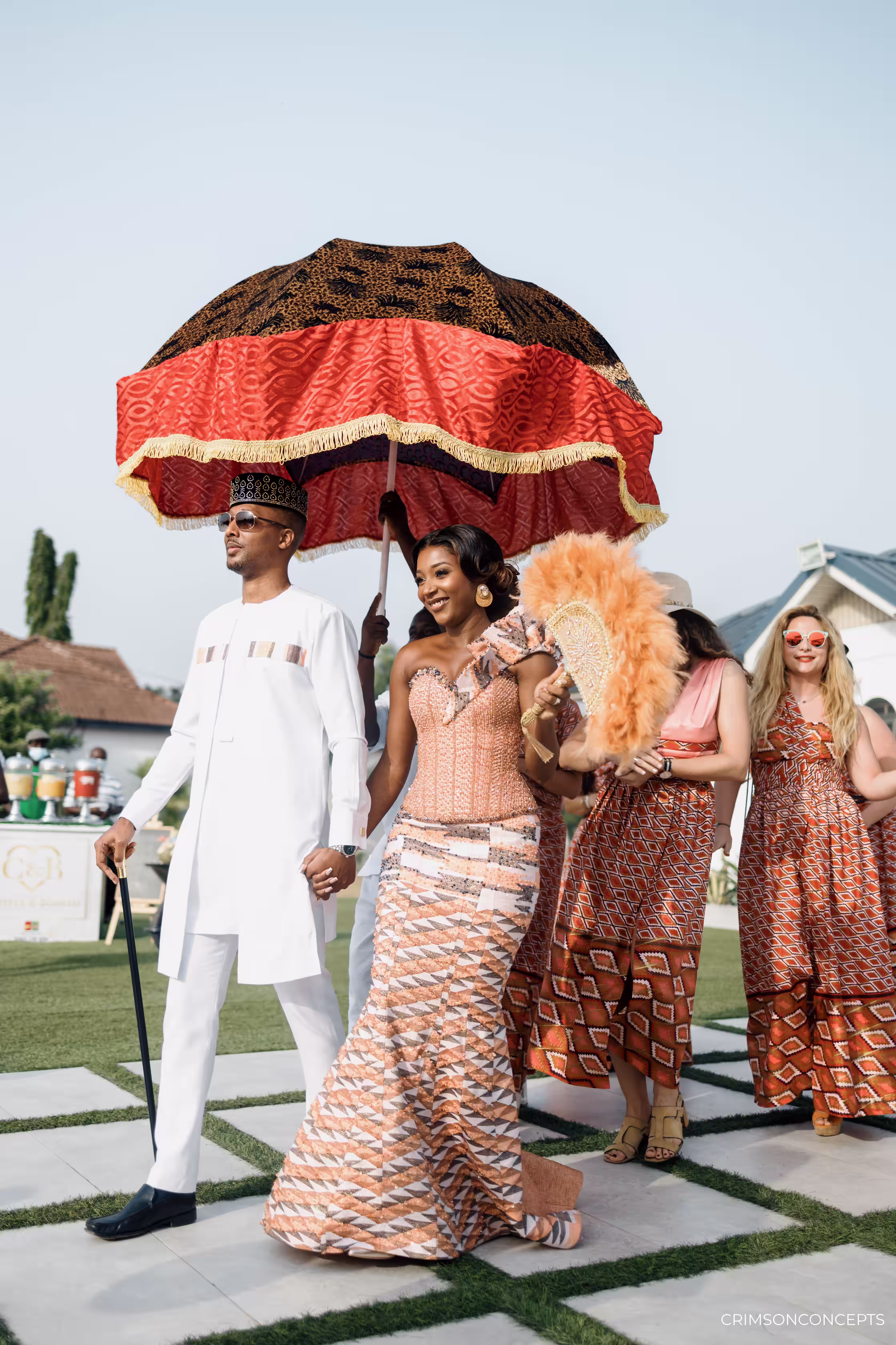 Wedding photographer Accra Ghana — couple grand entrance reception 2026