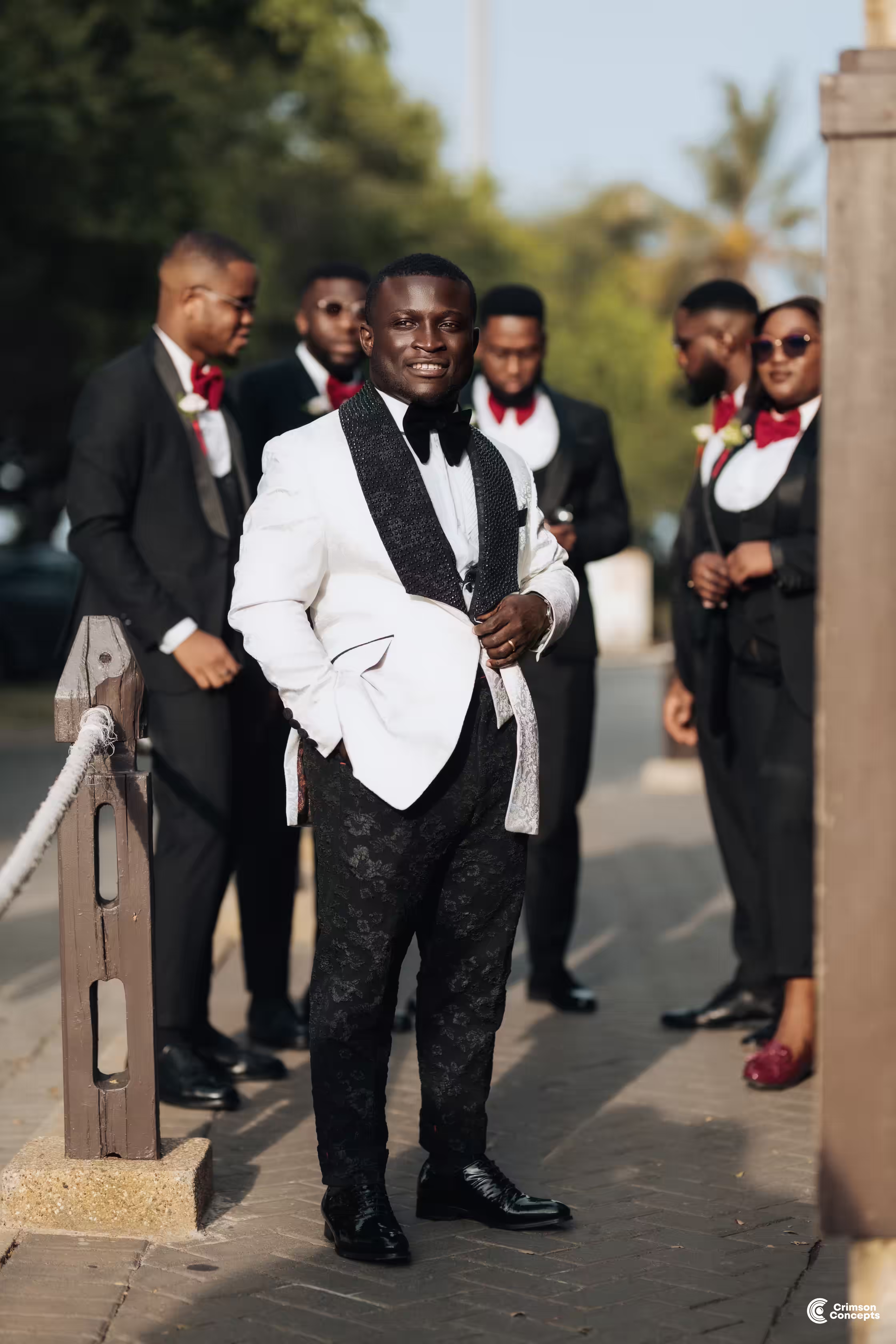 Wedding photographer Accra Ghana — groom wedding day portrait 2026