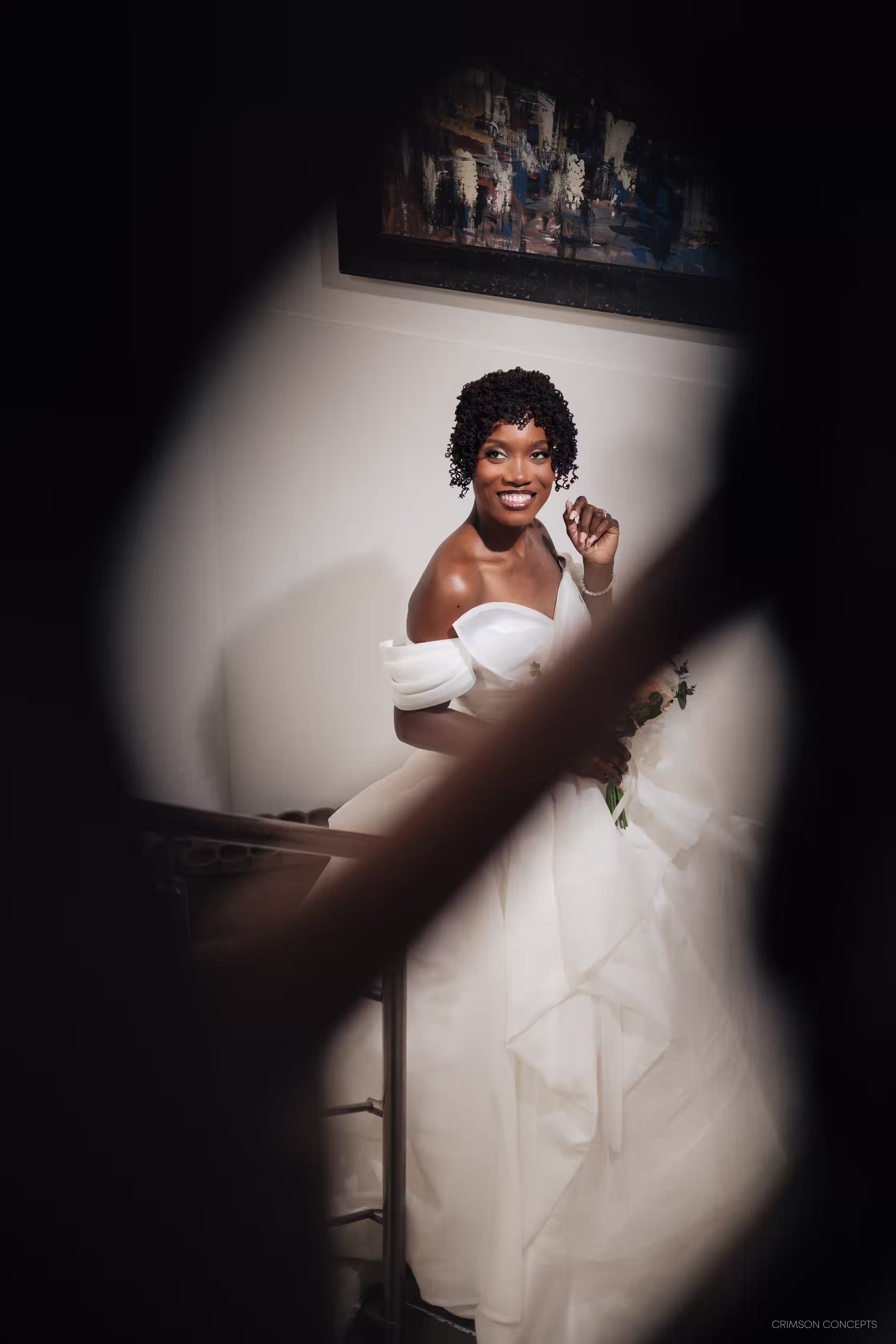 White Wedding photography Accra Ghana — bride portrait 2026