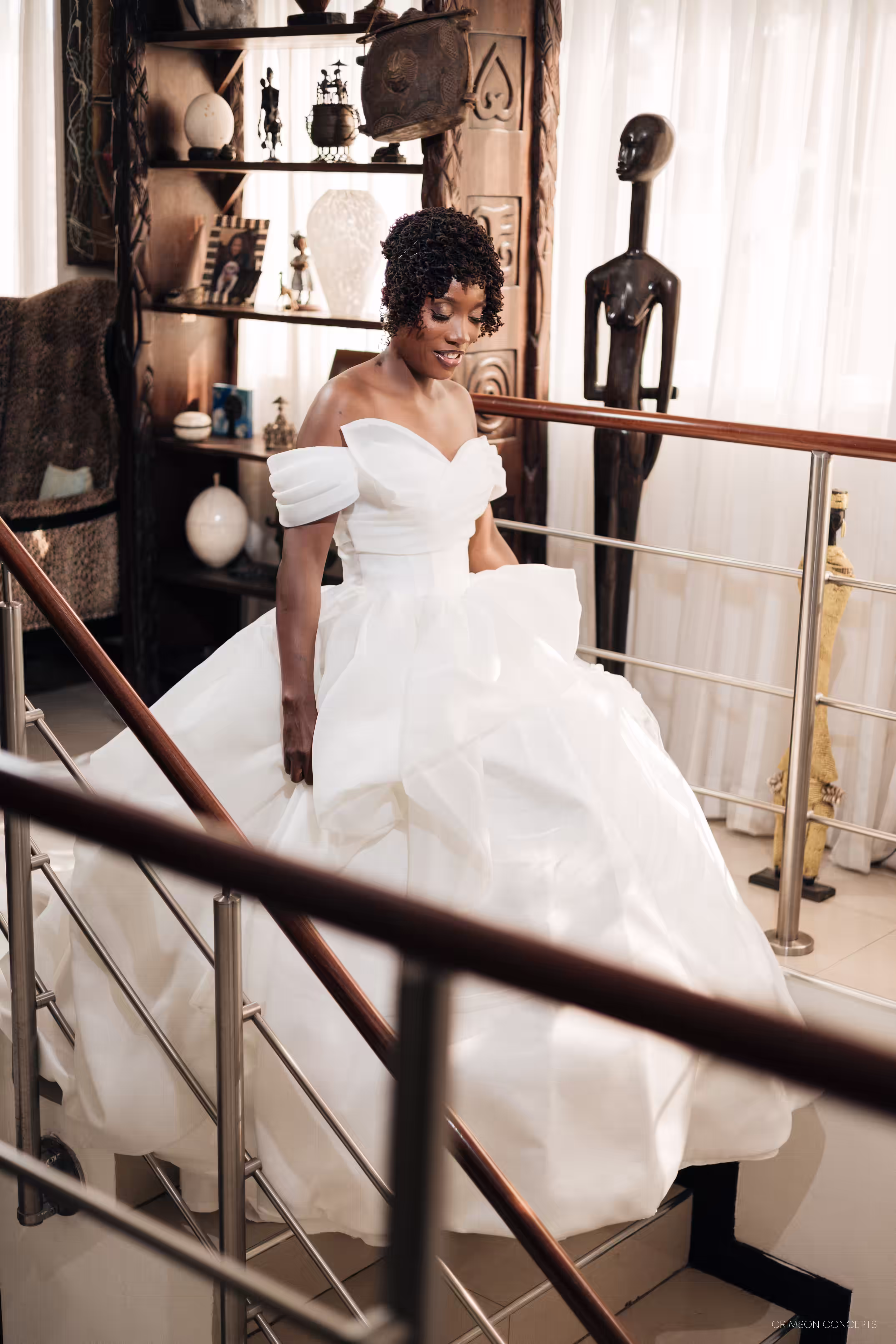 White Wedding photography Accra Ghana — bride wedding day portrait 2026