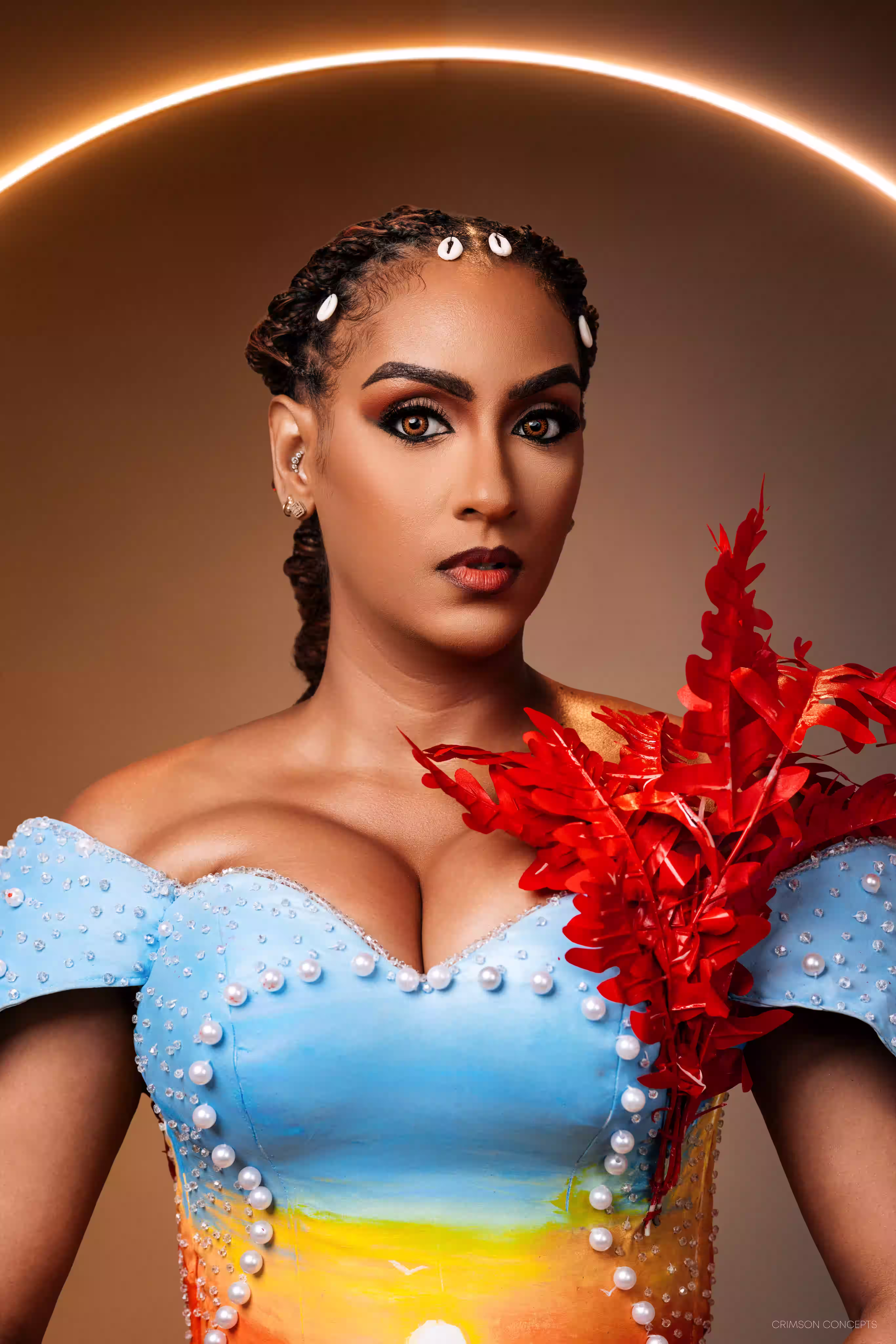 Juliet Ibrahim AMVCA12 red carpet look — Accra, image 4